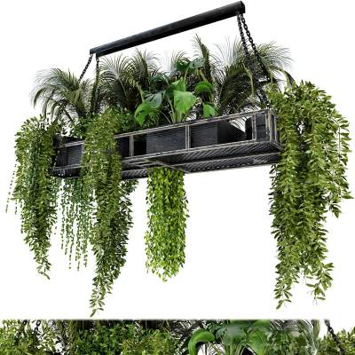 现代绿植吊篮-01